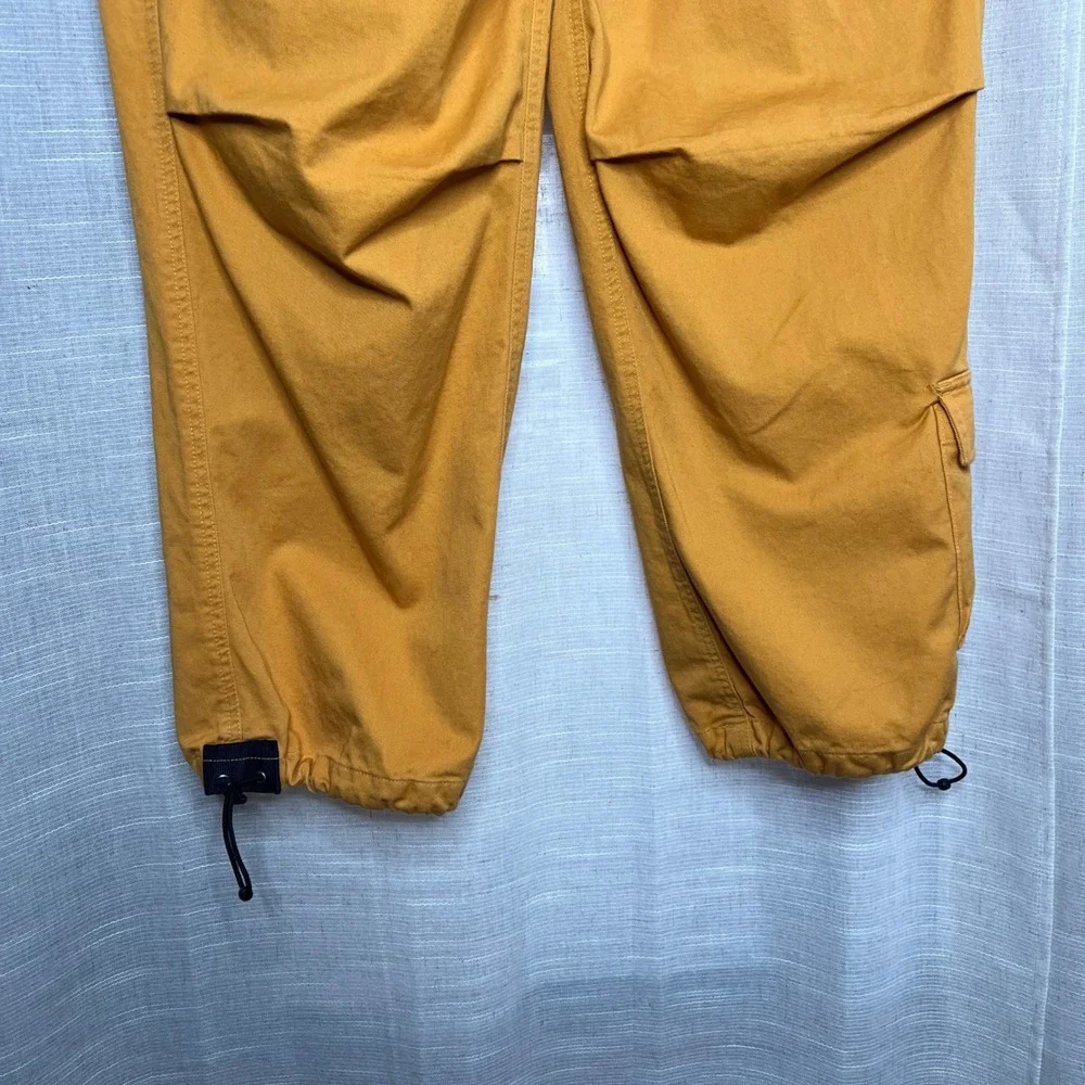Y2K 90s Vintage Abercrombie & Fitch Paratrooper Utility Cargo Pants Yellow Small